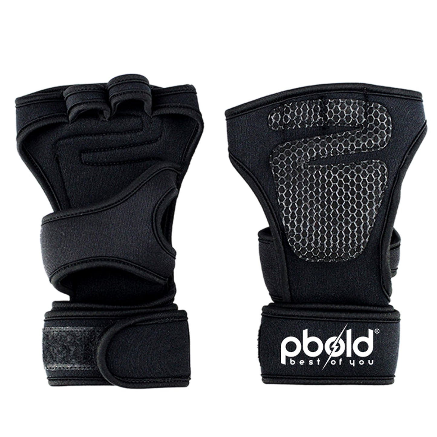 Guantes Gimnasio Con Munequera V1 Pbold